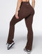 Flare Pocket Leggings - Fudge Brown