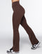 Flare Pocket Leggings - Fudge Brown