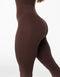 Core Unitard Flare - Fudge Brown