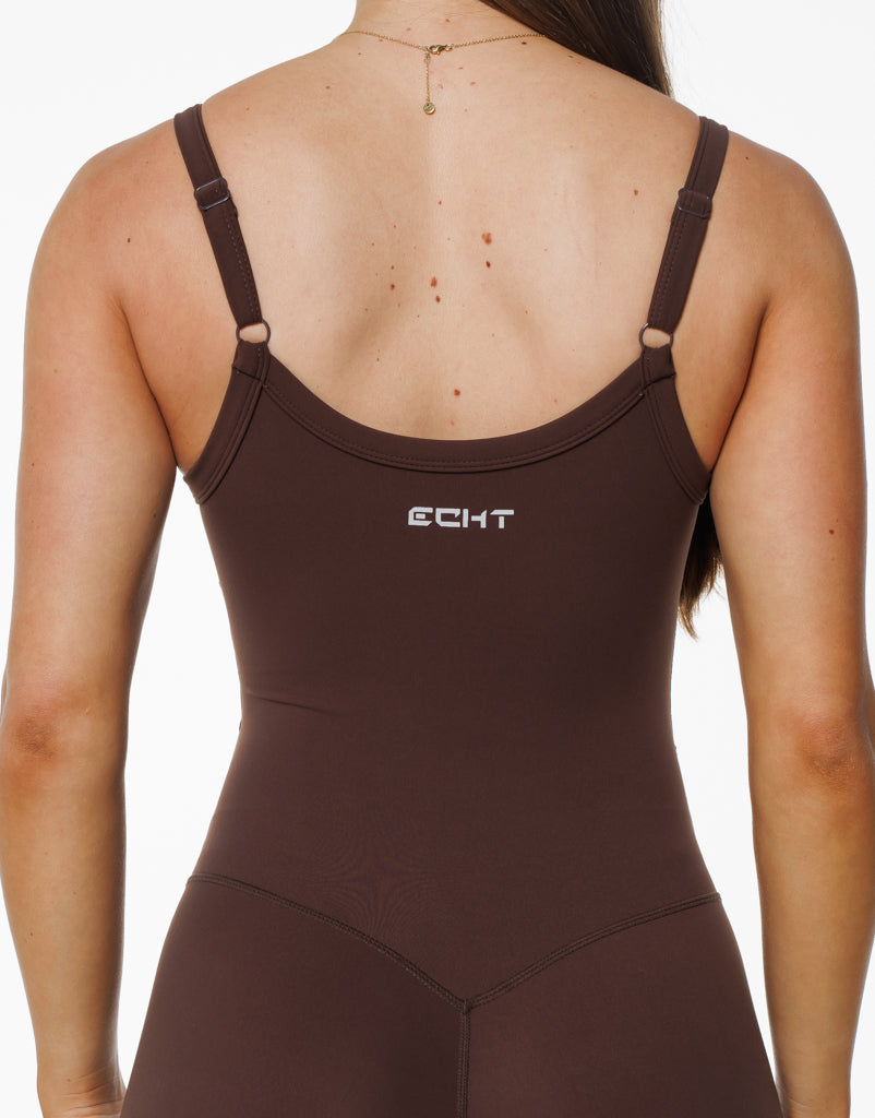 Core Unitard Flare - Fudge Brown