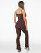 Core Unitard Flare - Fudge Brown