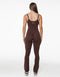 Core Unitard Flare - Fudge Brown