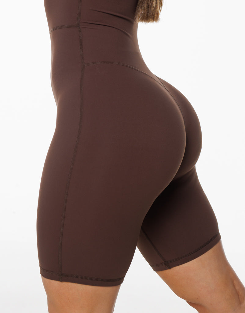 Core Unitard - Fudge Brown