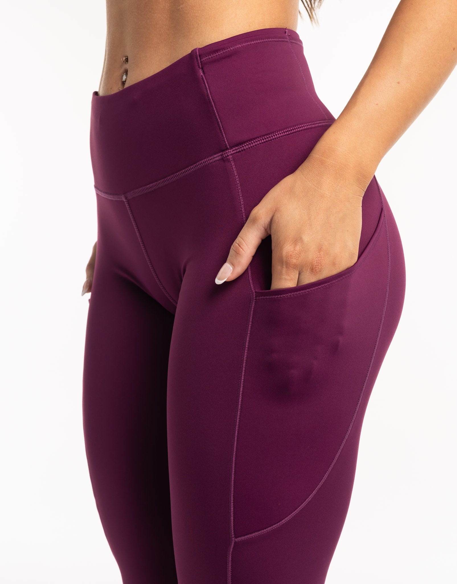 Thermal Pocket Leggings - Purple