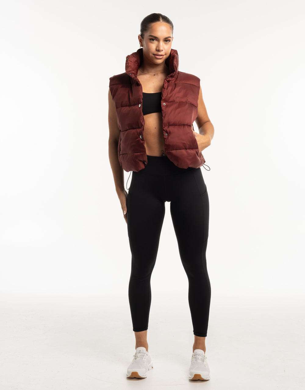 Elevate Puffer Vest - Brown