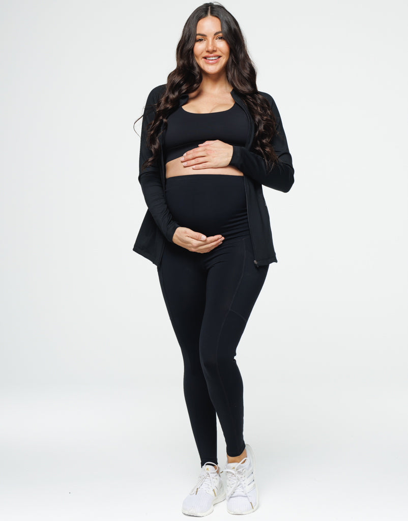 Maternity Pocket Leggings - Black