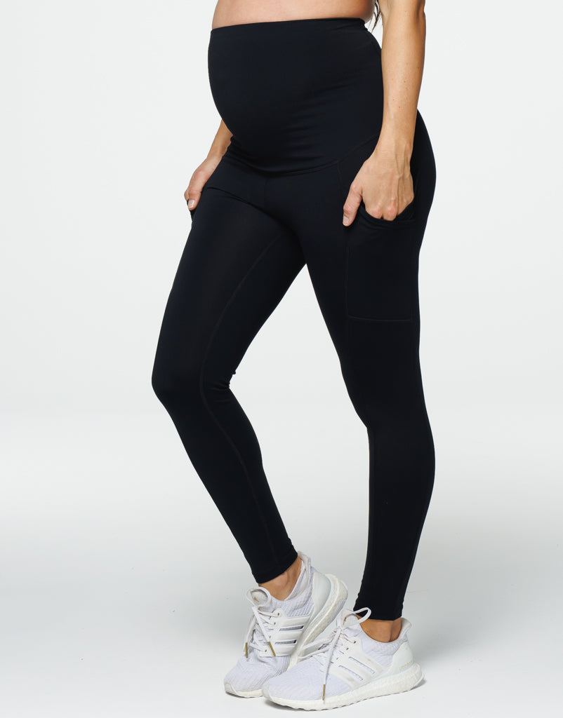 Maternity Pocket Leggings - Black