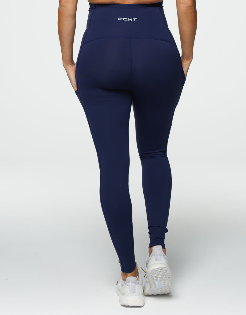 Maternity Pocket Leggings - Navy Blue