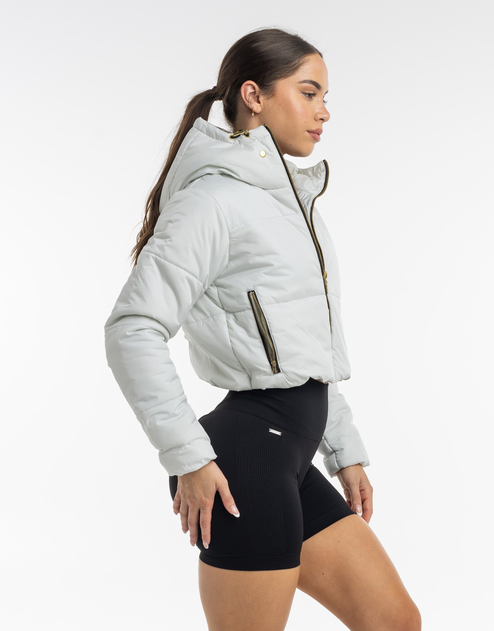 Essentia Cropped Jacket - Silver