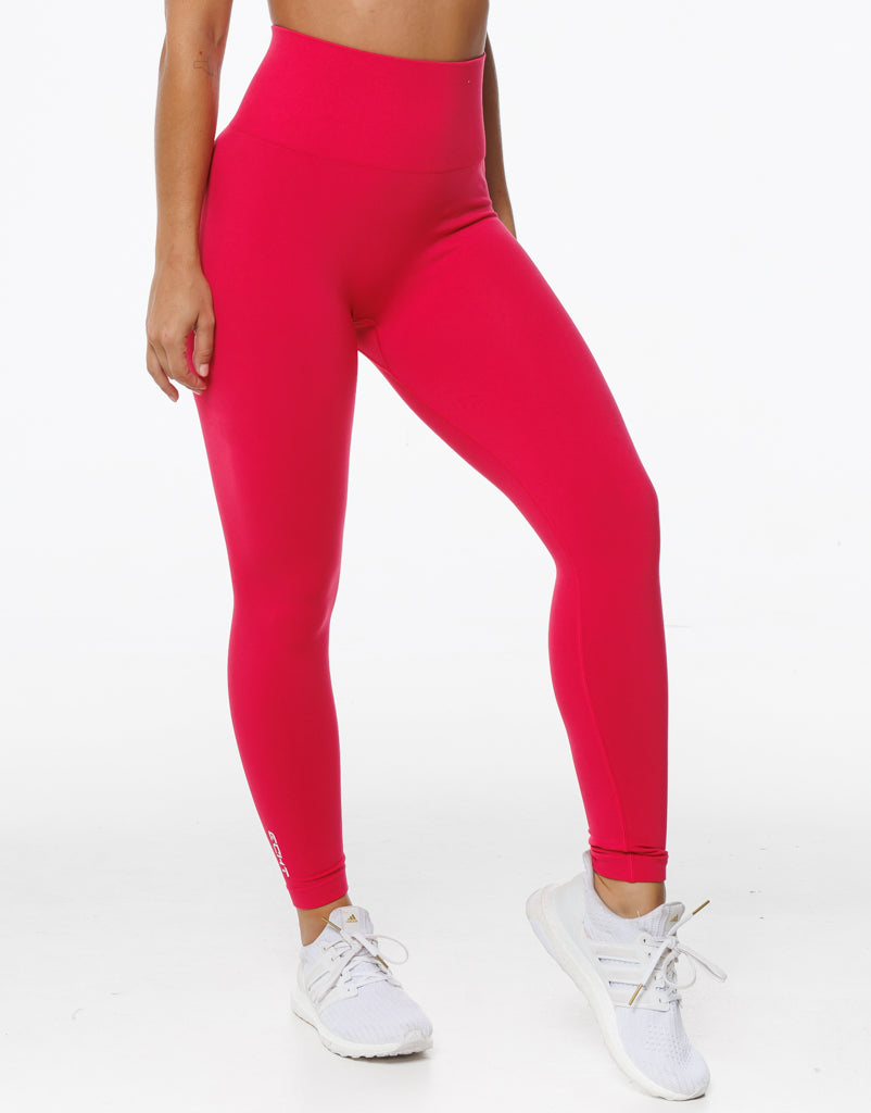 Arise Key Leggings - Magenta Red