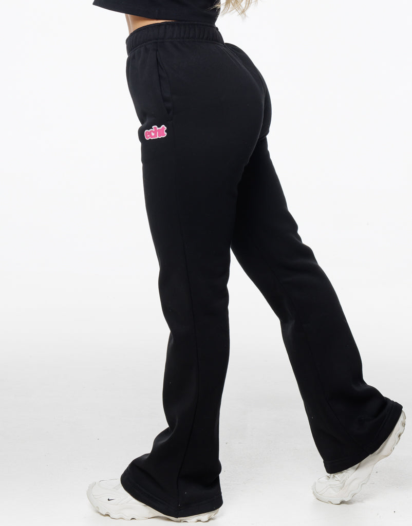 Blur Flare Sweatpants - Black