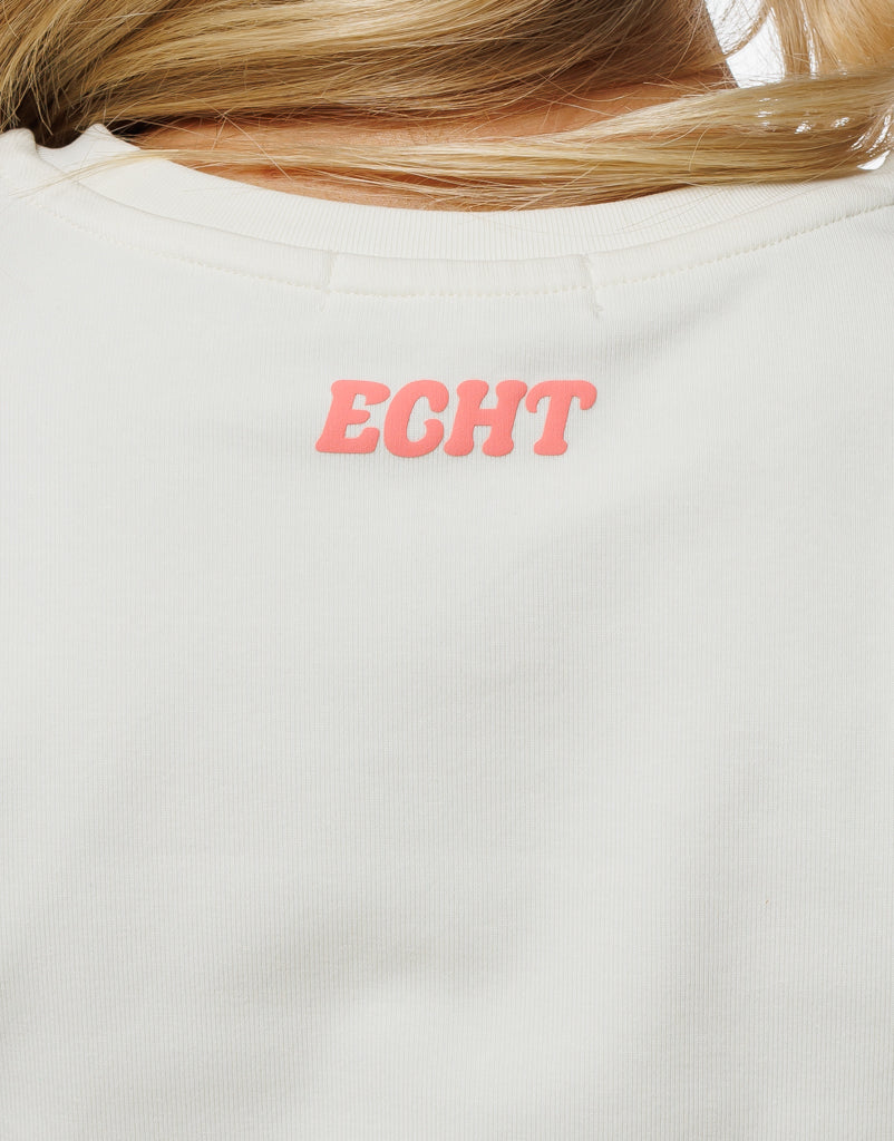 Team Echt Baby Tee - White Peach