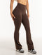 Flare Scrunch Leggings - Fudge Brown