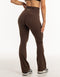 Flare Scrunch Leggings - Fudge Brown