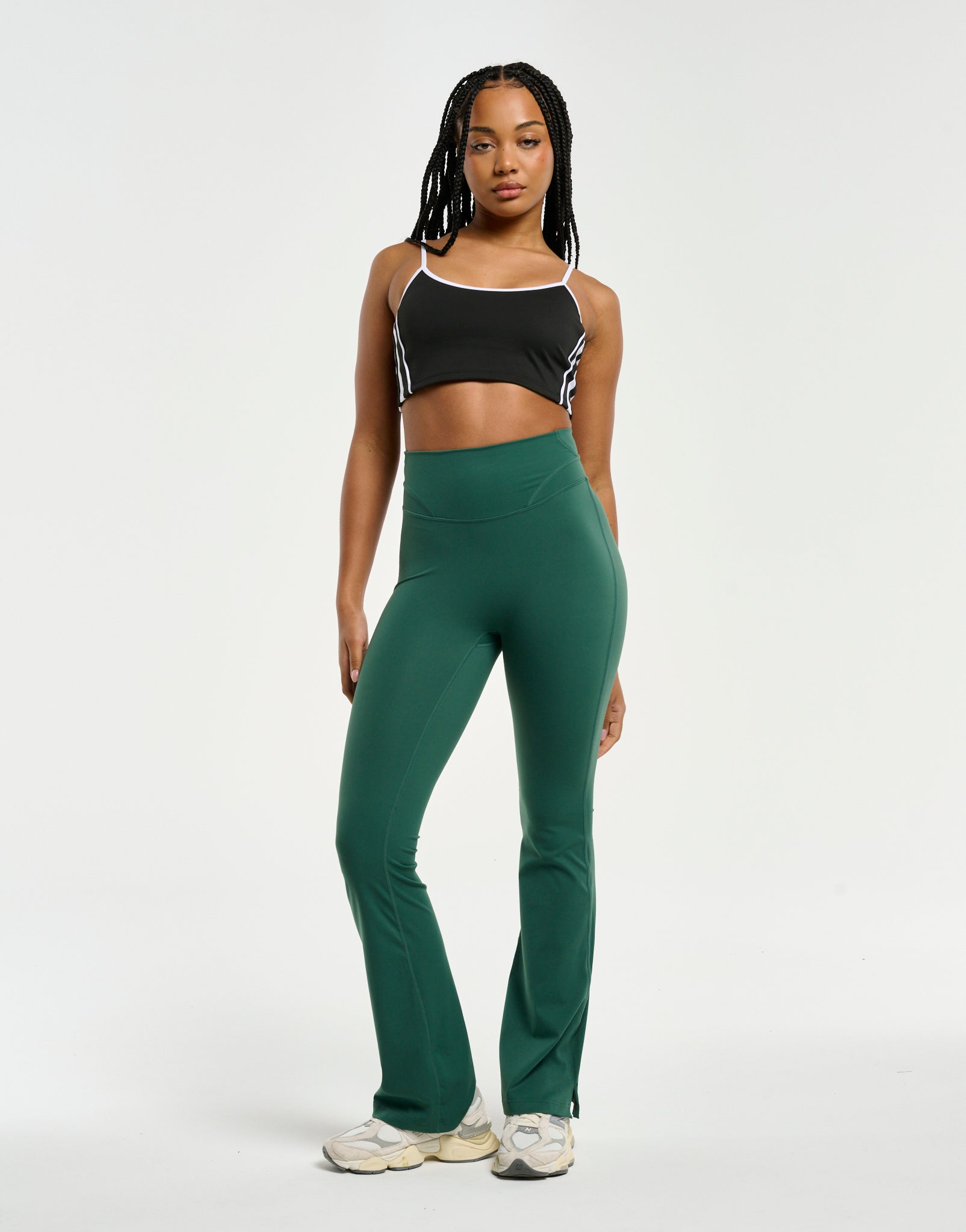 Flare Leggings V2 - Forest Green