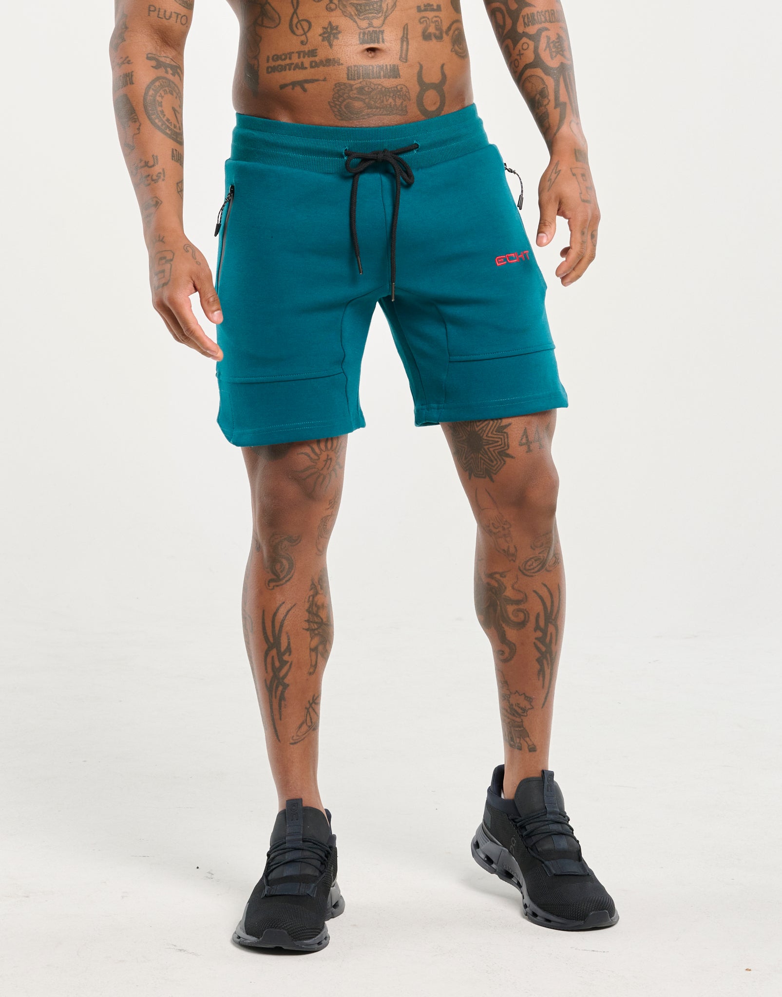 Echt Force Knit Shorts - Deep Teal