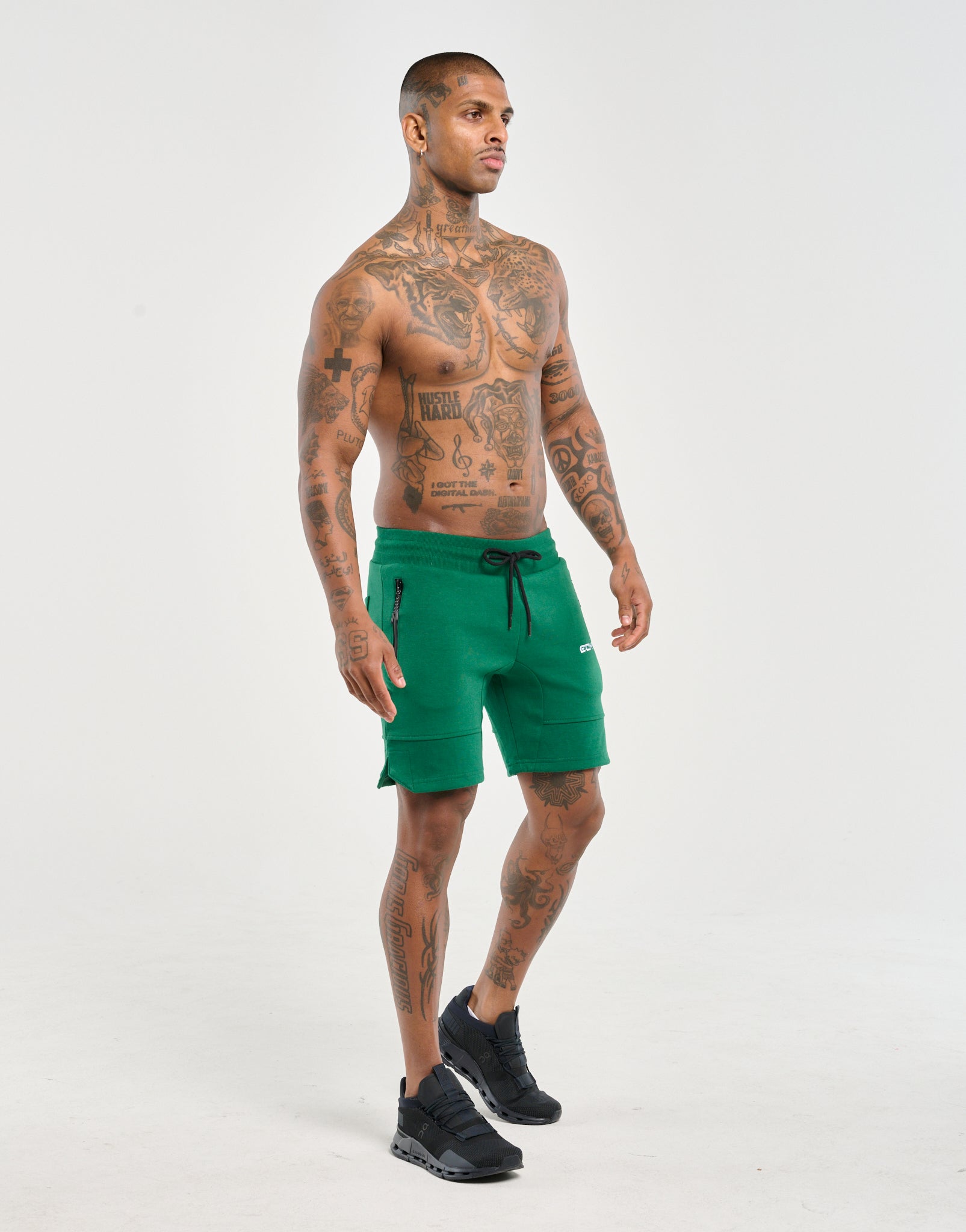 Echt Force Knit Shorts - Forest Green