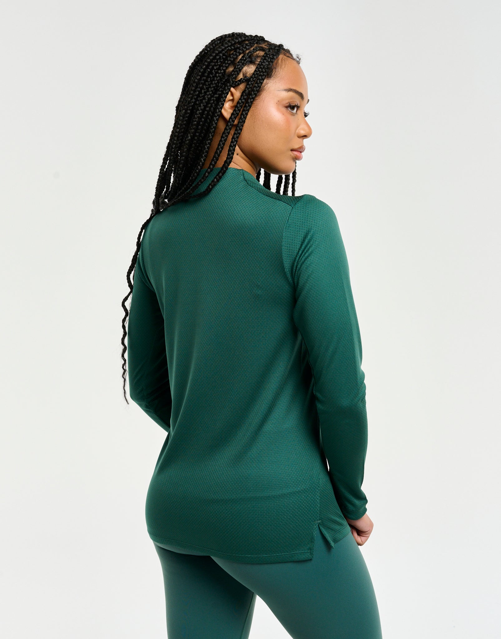 Velocity Quarter Zip Running Top - Green