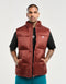 Echt Dart Puffer Vest - Brown