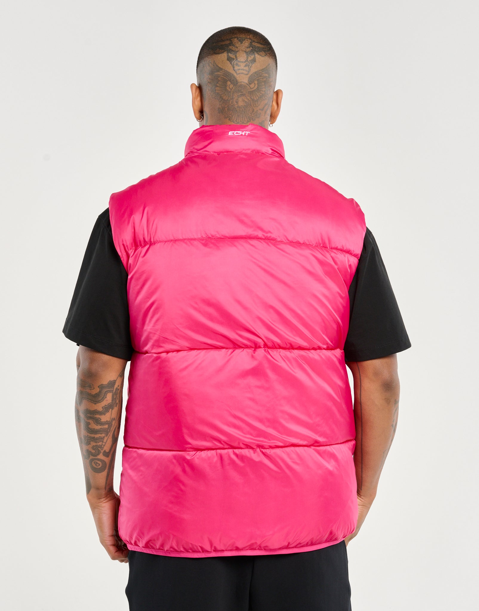 Echt Dart Puffer Vest - Pink