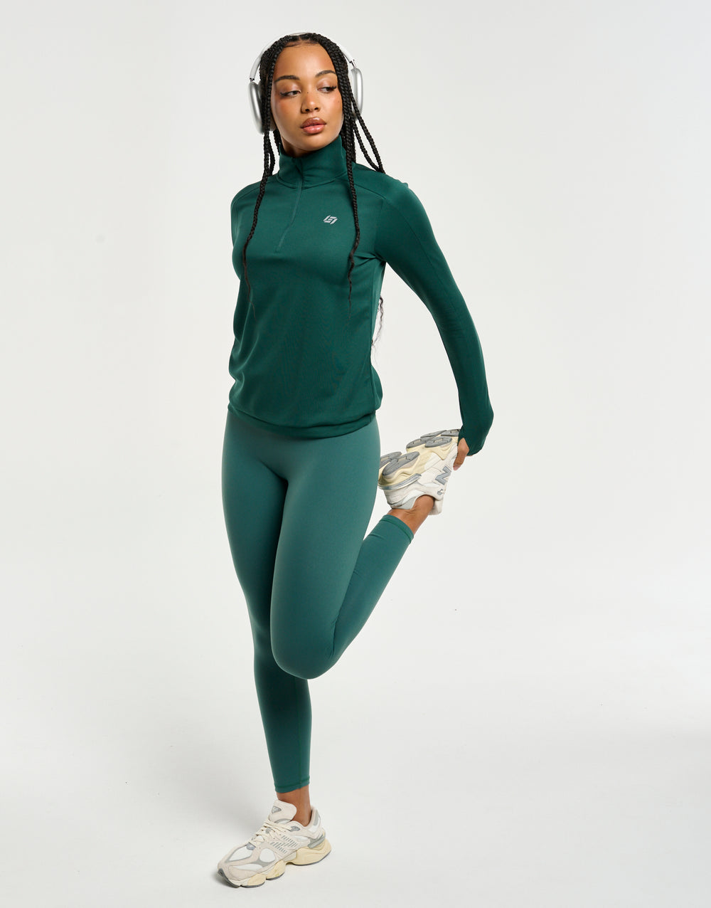 StudioFlex Half Zip Long Sleeve - Green