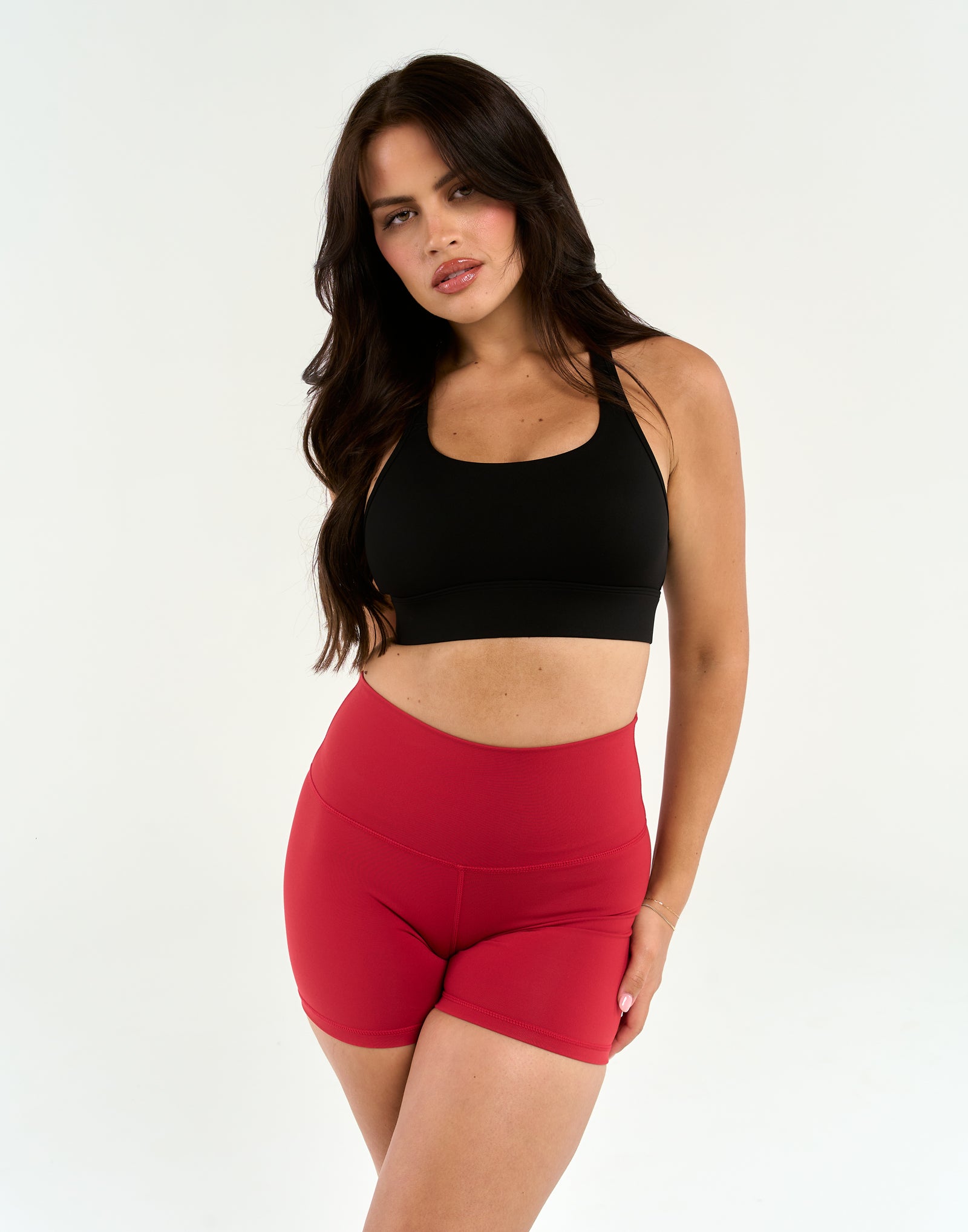 Echt Force Scrunch Shorts - Scarlet Red