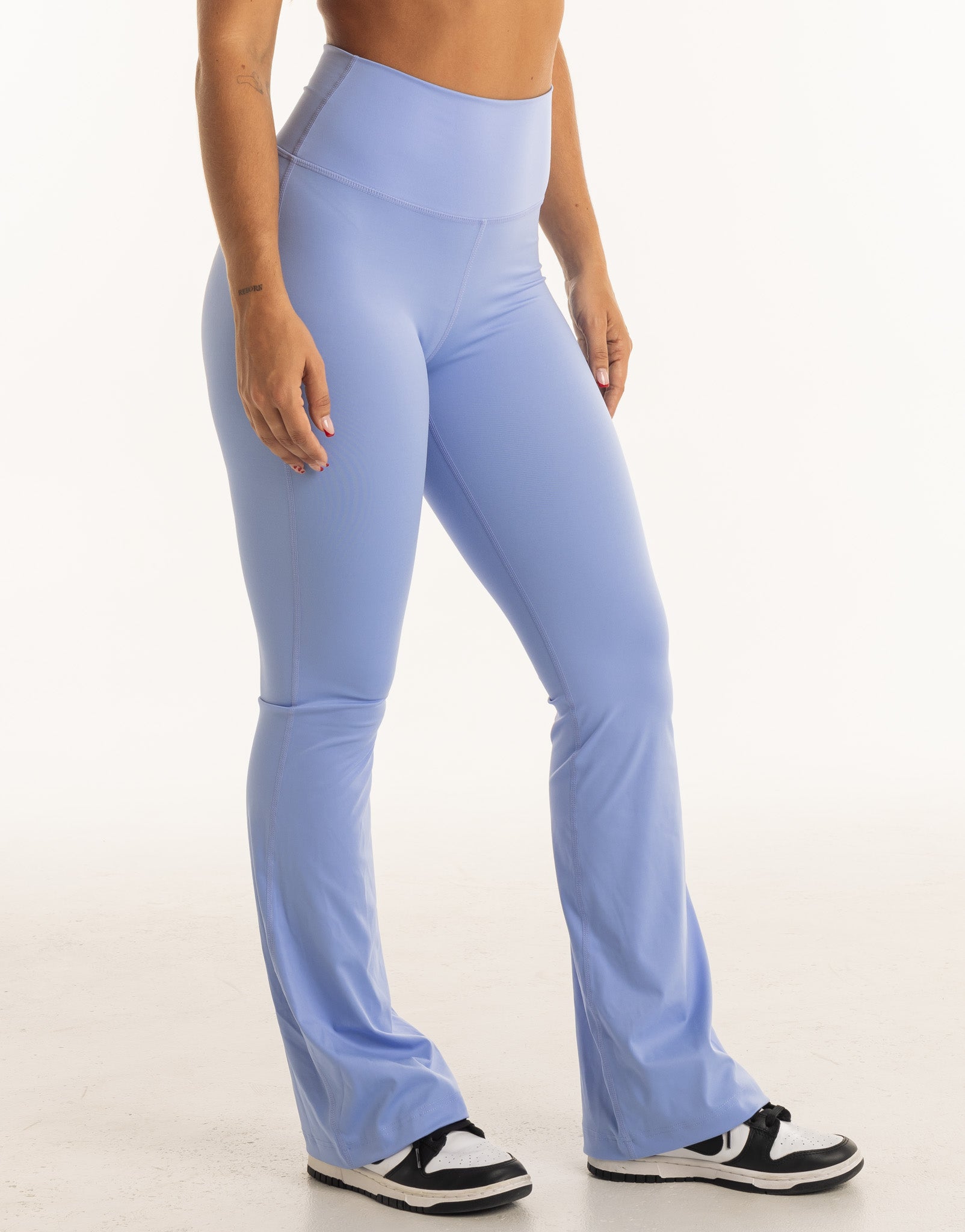 Flare Scrunch Leggings - Hydrangea Blue