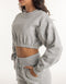 Esteem Cropped Sweater - Heather Grey