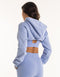 Cropped High Cut Hoodie - Hydrangea Blue