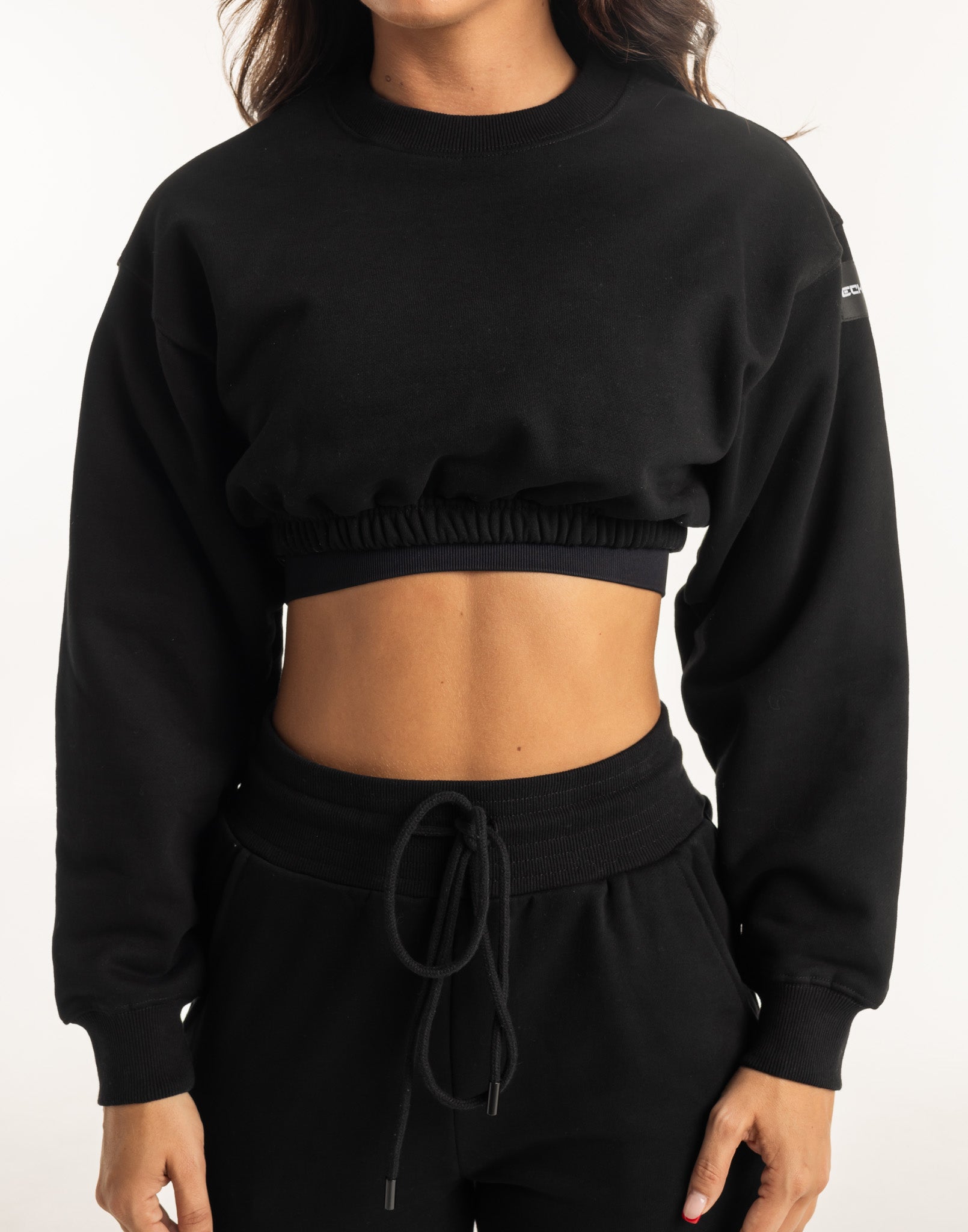 Esteem Cropped Sweater - Black