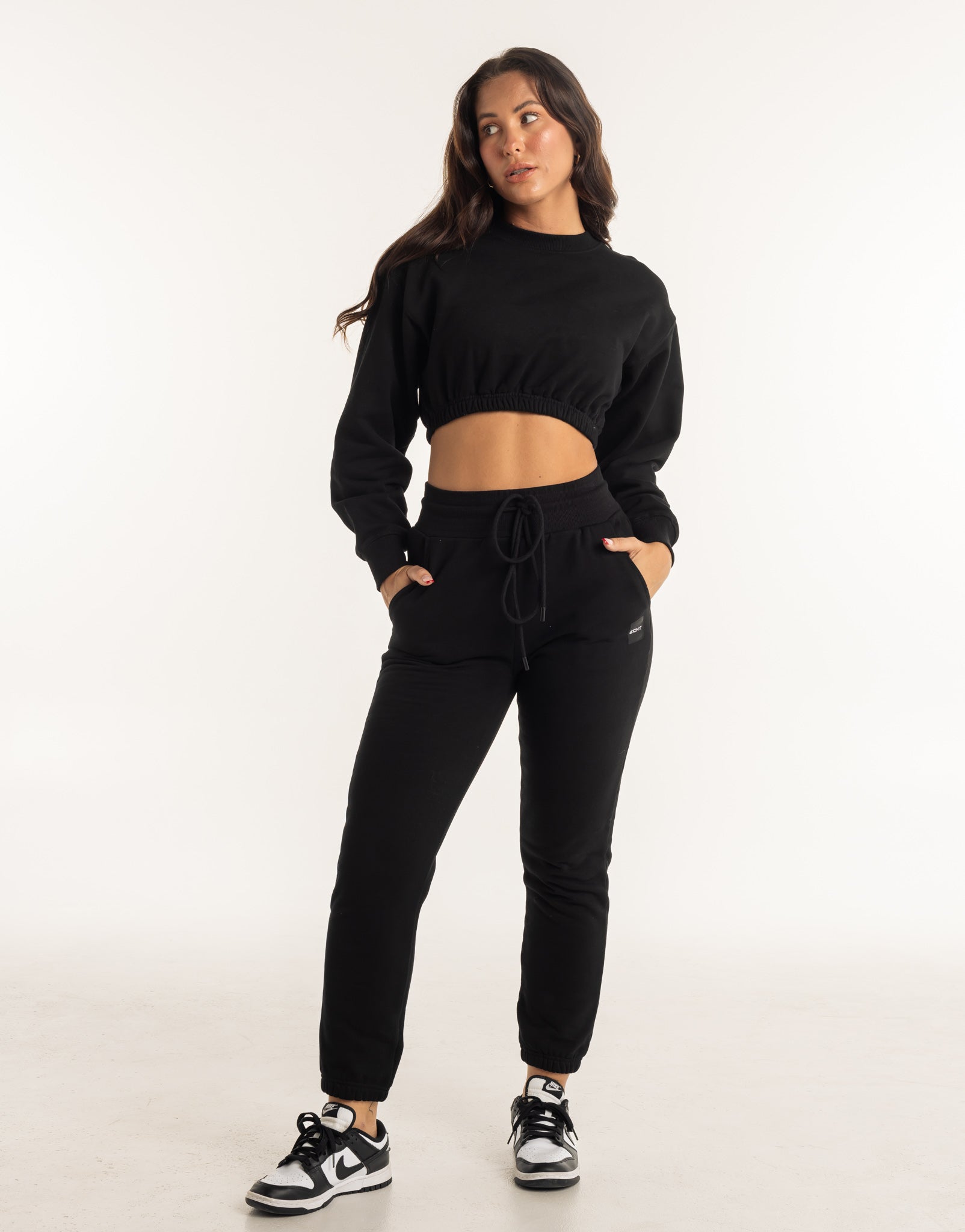 Esteem Cropped Sweater - Black