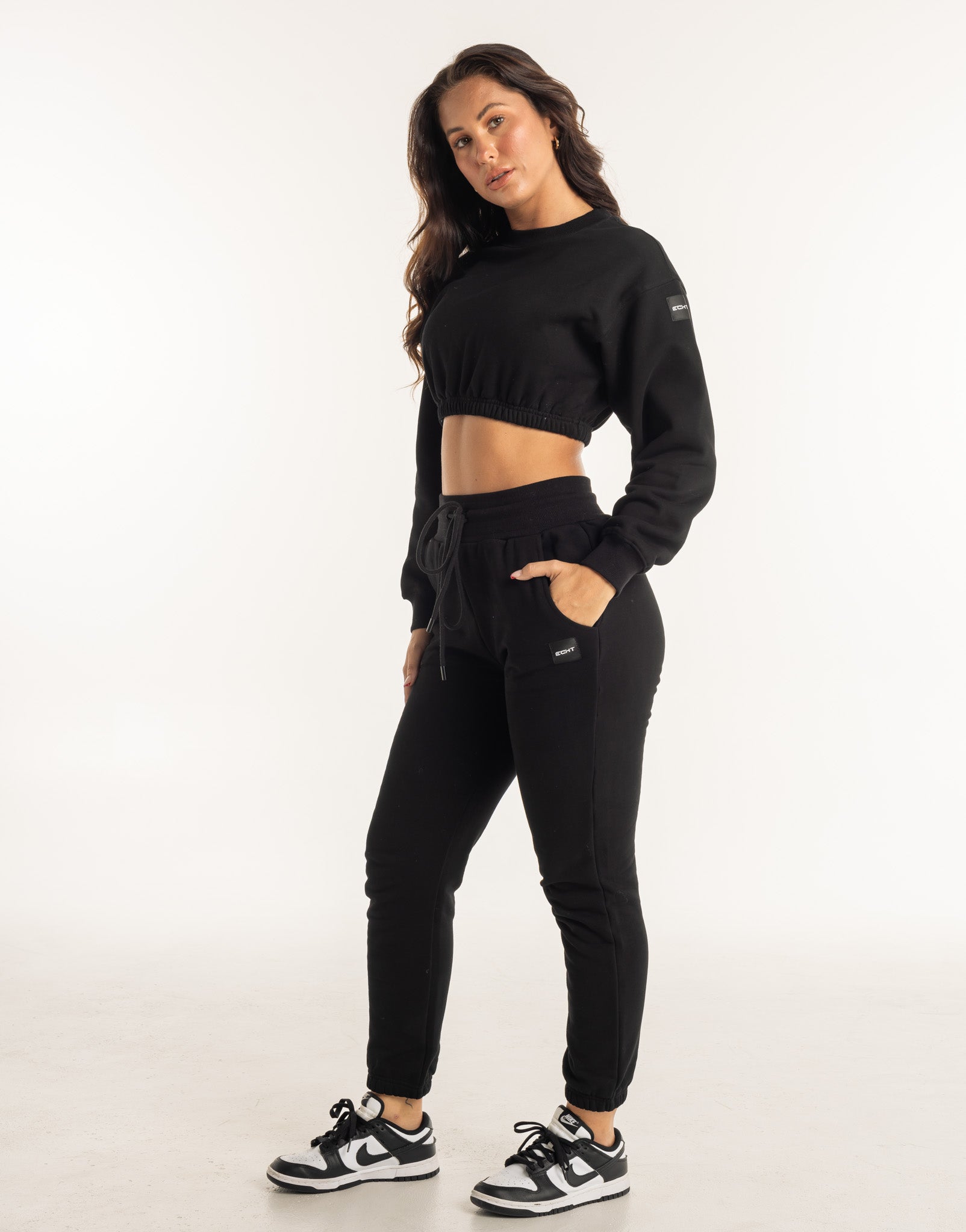 Esteem Cropped Sweater - Black