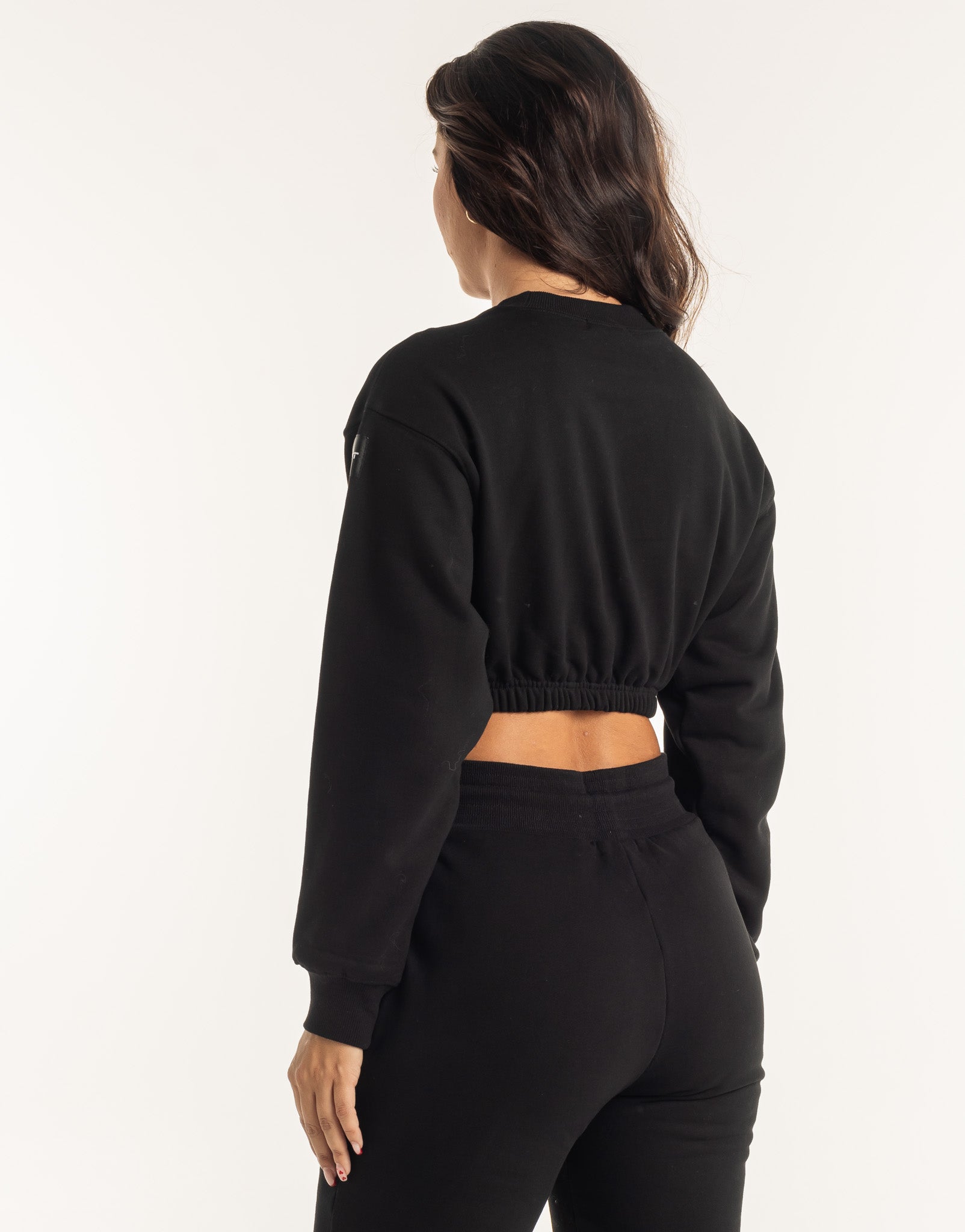 Esteem Cropped Sweater - Black