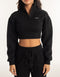 Revere 1/4 Zip Crewneck Sweater - Black