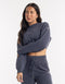 Esteem Cropped Sweater - Smoke Grey