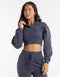 Revere 1/4 Zip Crewneck Sweater - Smoke Grey