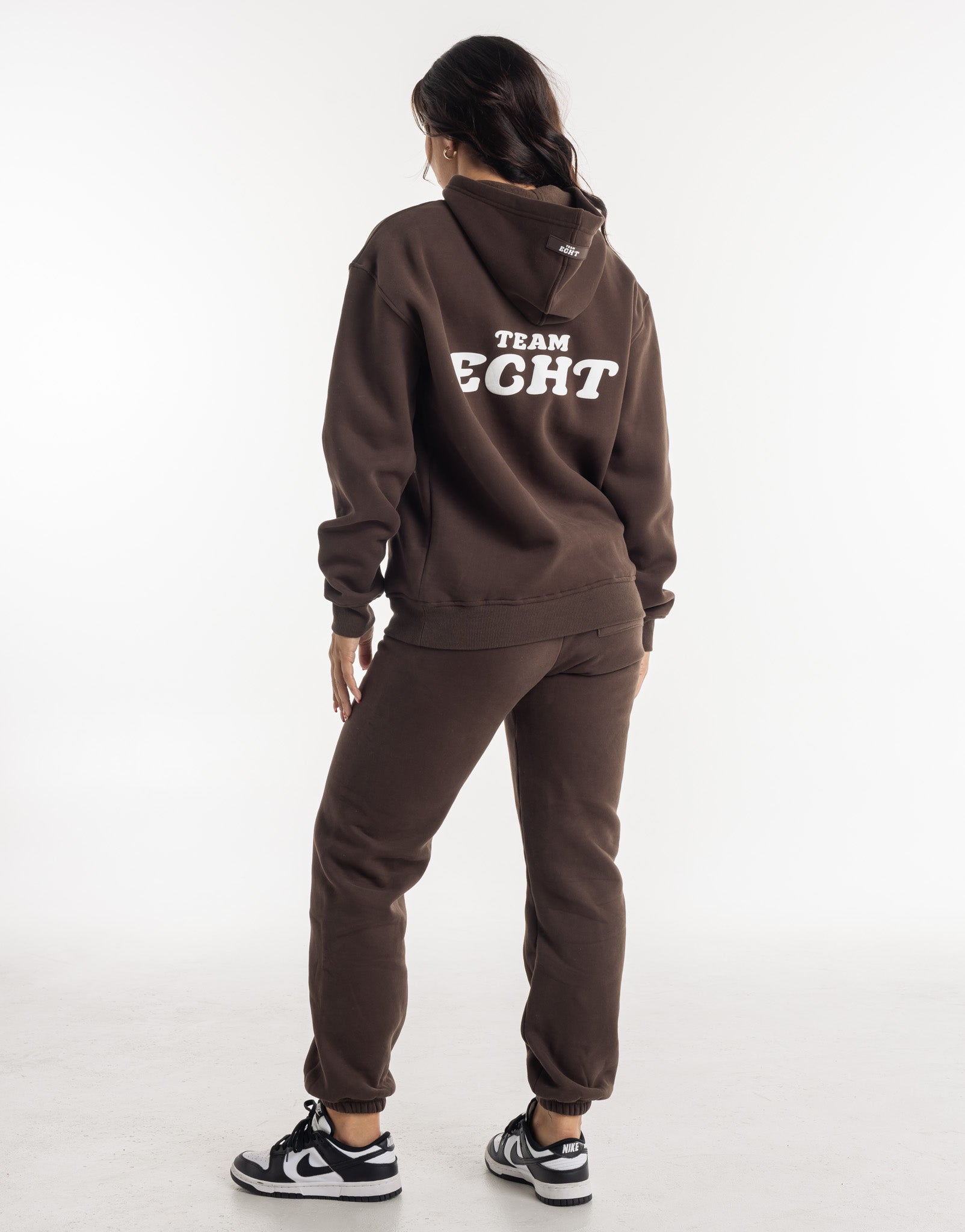 Team Echt Hoodie - Fudge Brown