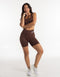 Arise Scrunch Shorts - Brown