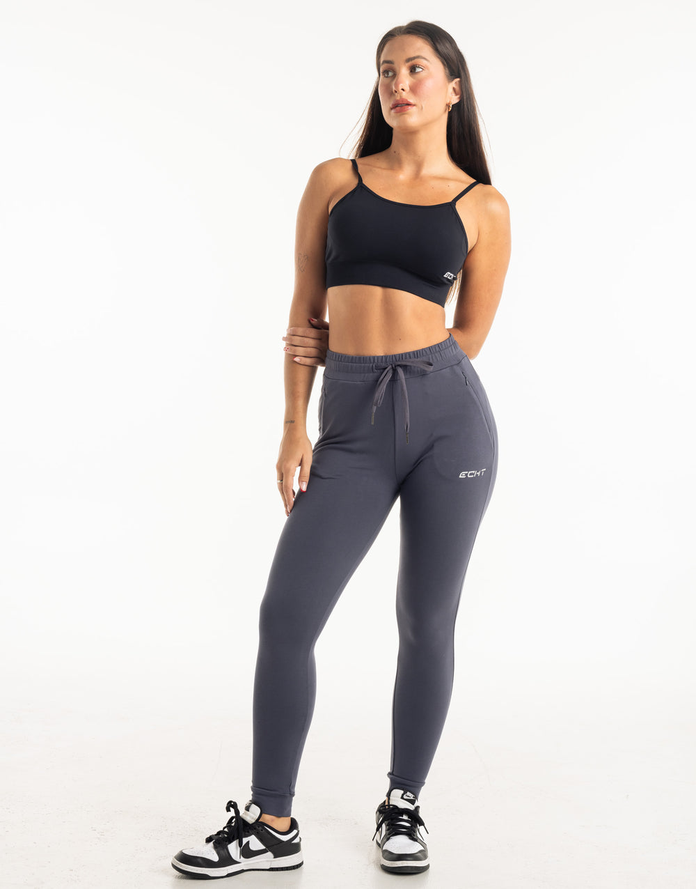 Ladies Tapered Joggers V2 - Smoke Grey