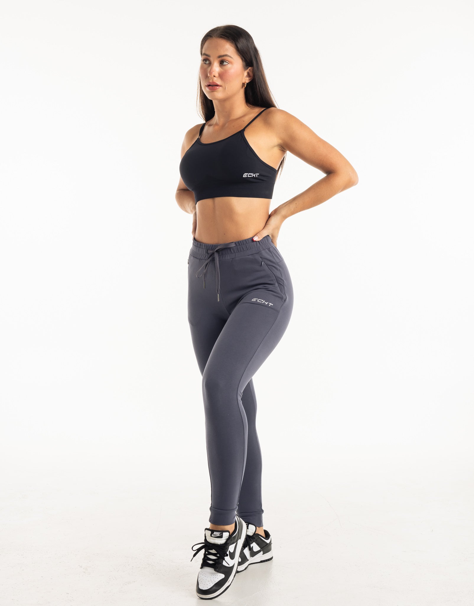 Ladies Tapered Joggers V2 - Smoke Grey