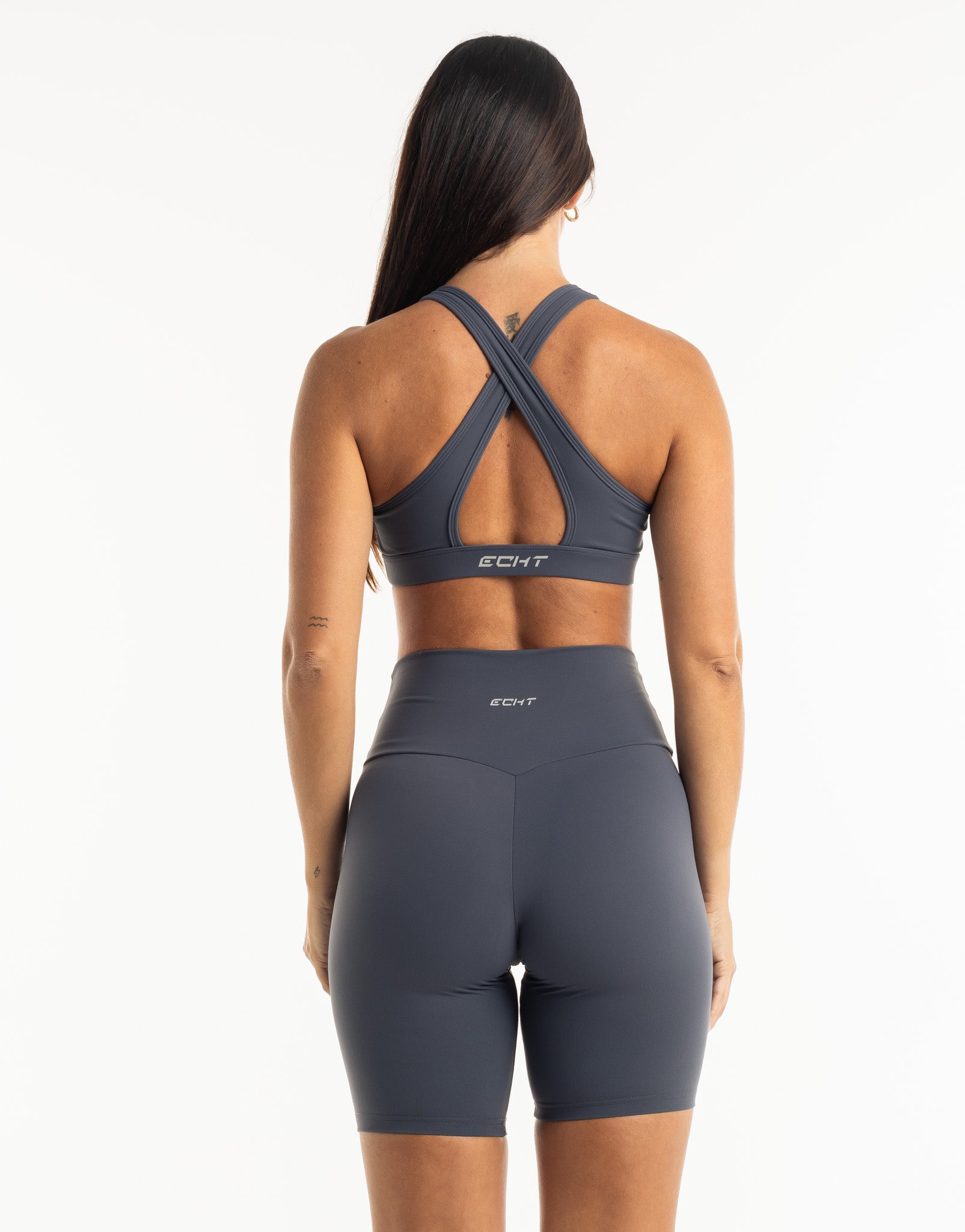 Range Sports Bra - Smoke Grey