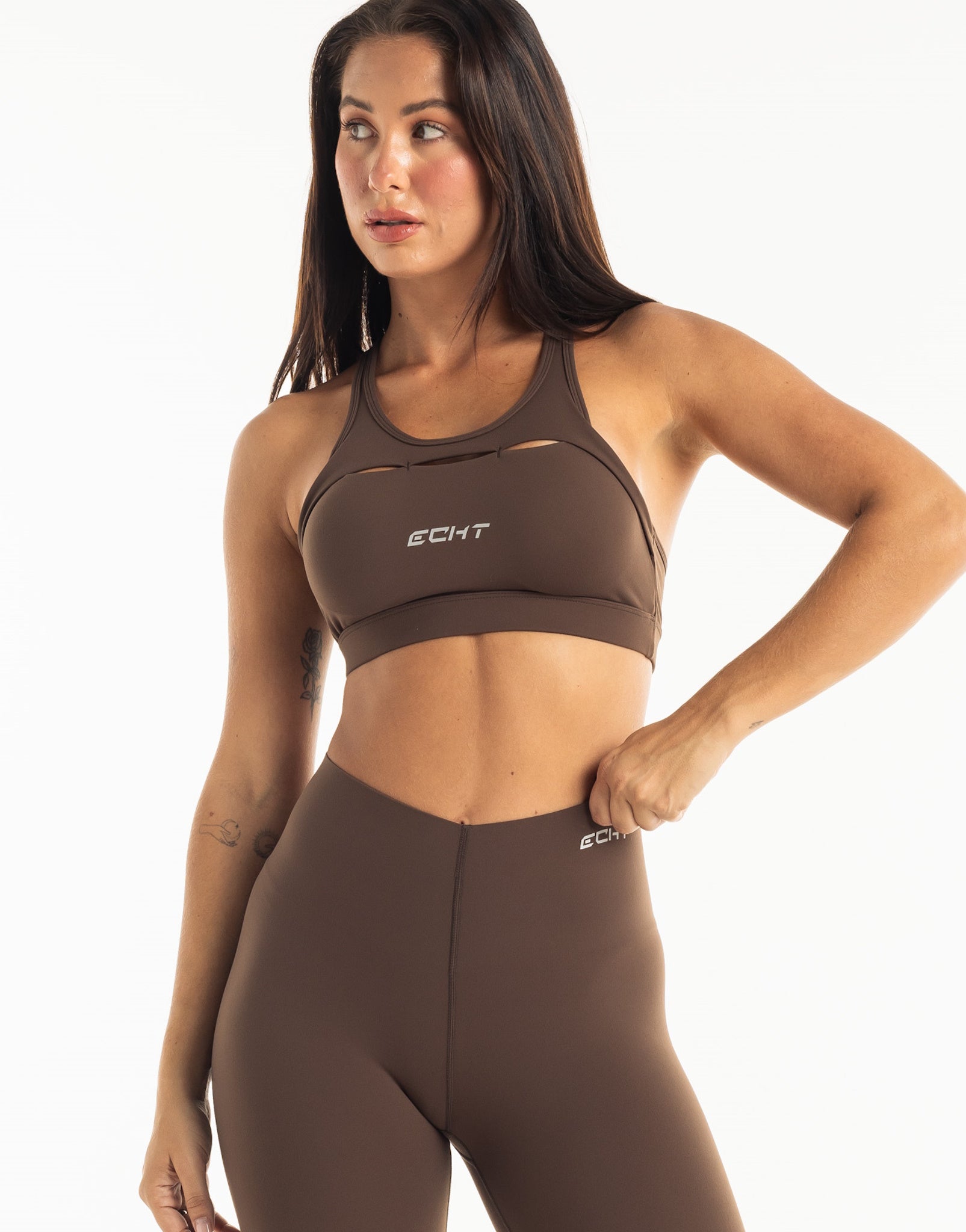 Range Sports Bra - Fudge Brown