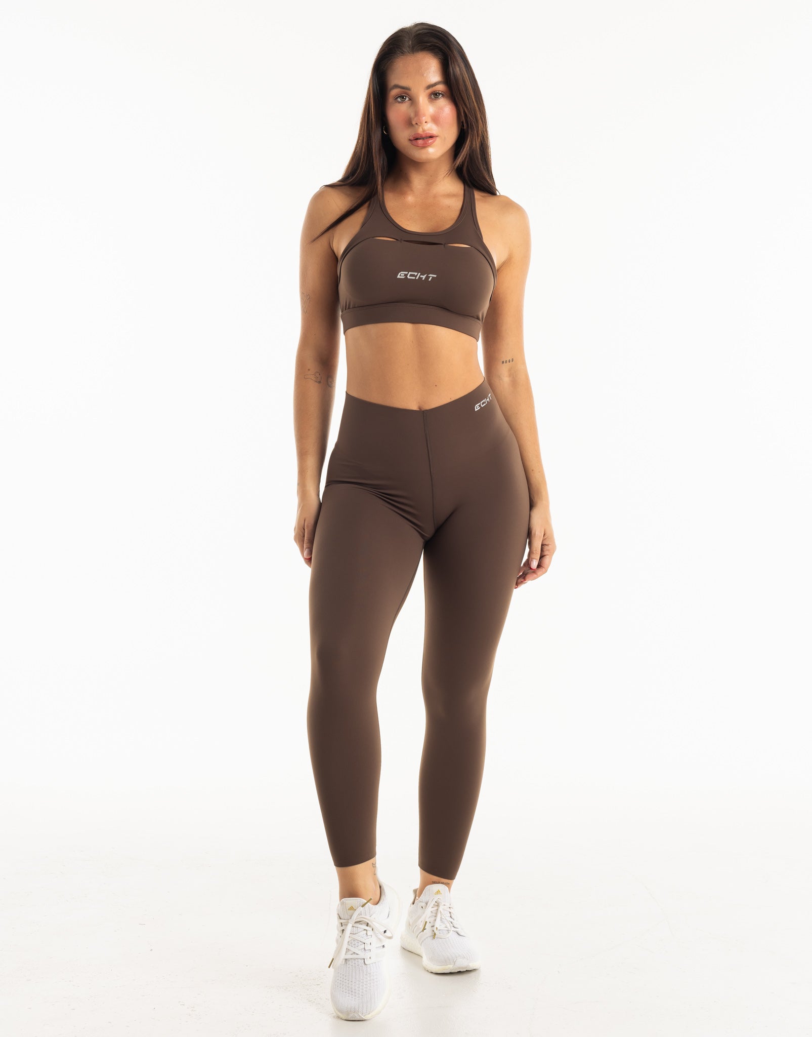 Range Sports Bra - Fudge Brown