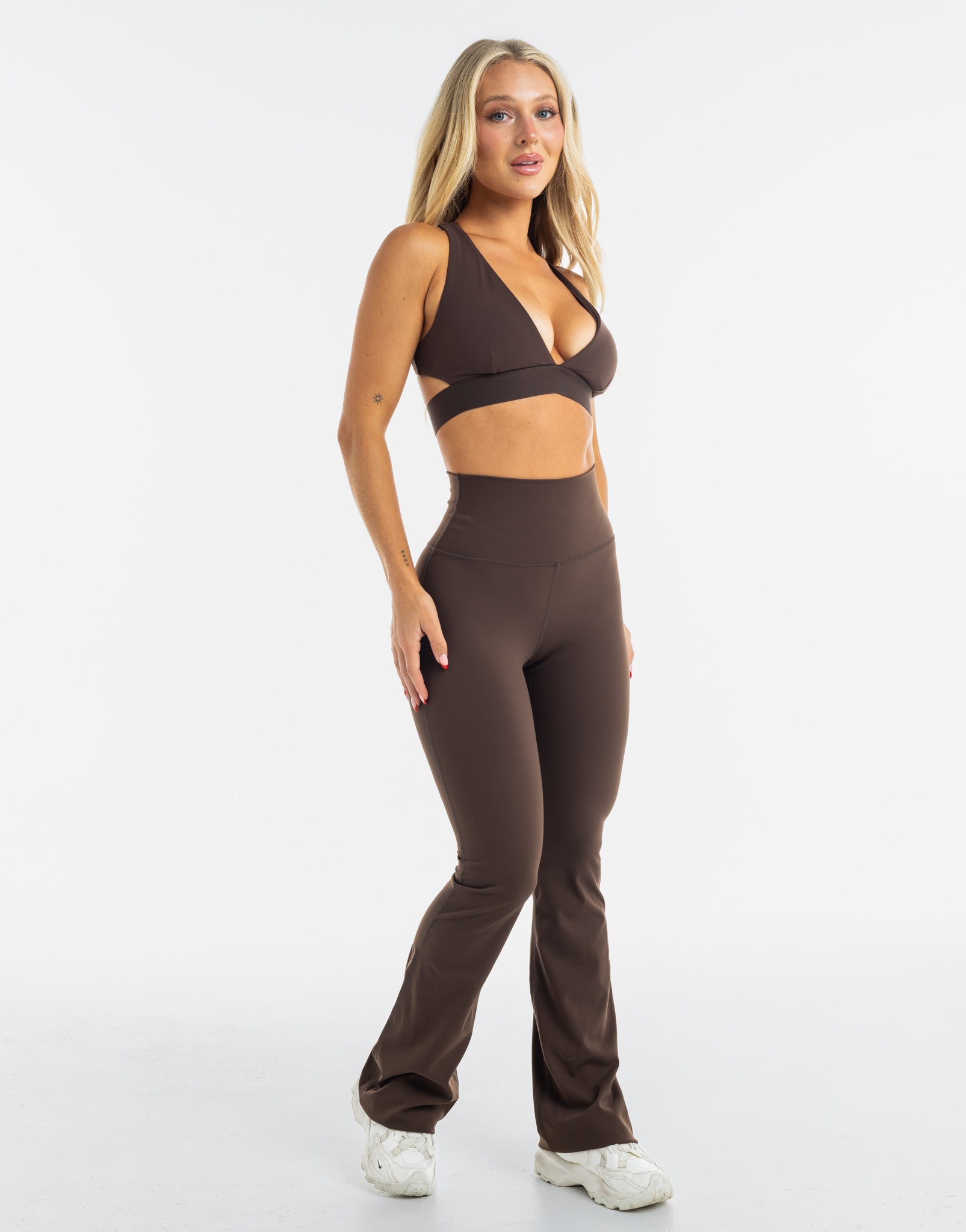 Flare Leggings - Fudge Brown