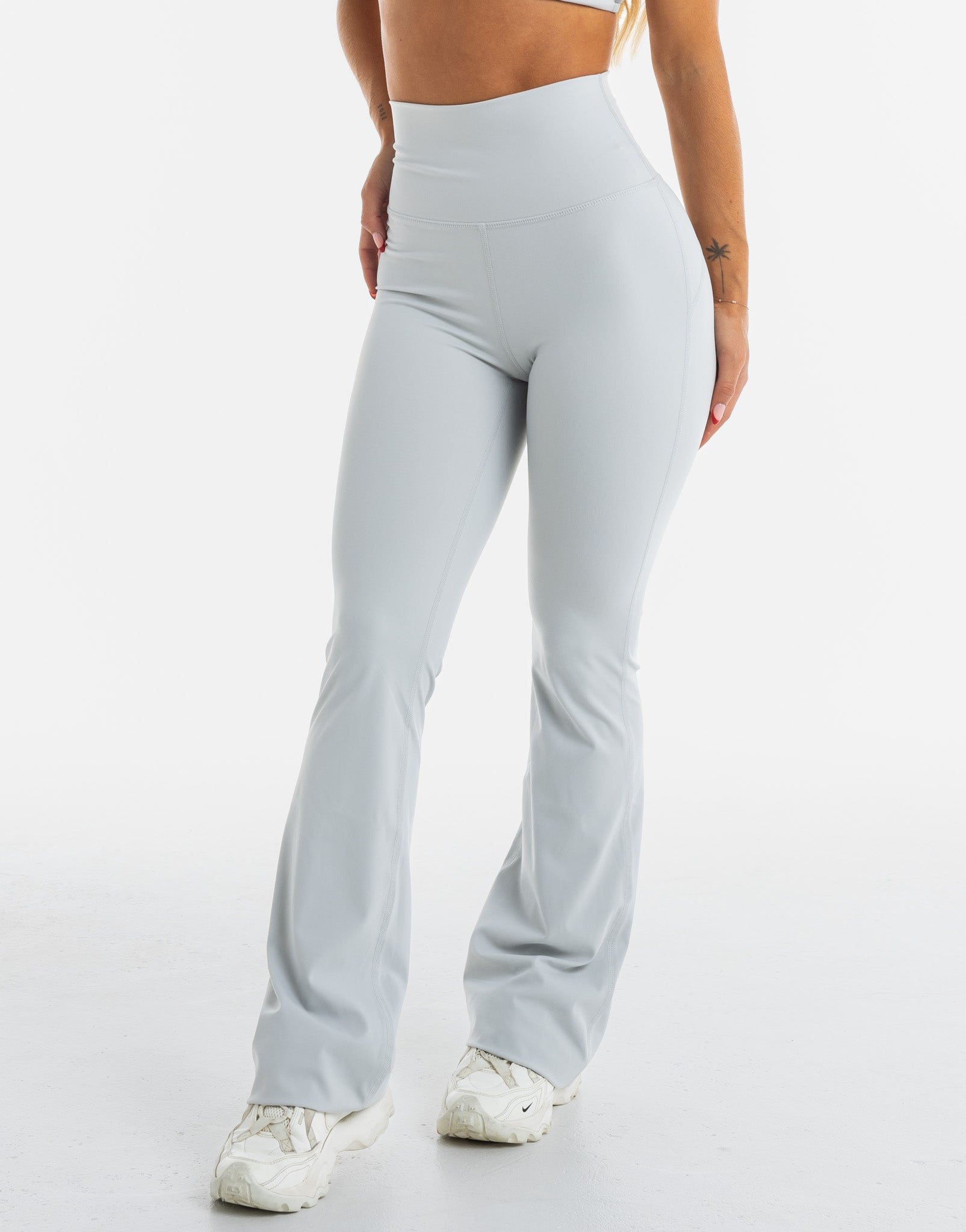 Flare Leggings - Micro Grey