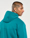 Echt Tech Zip-Up Hoodie - Teal