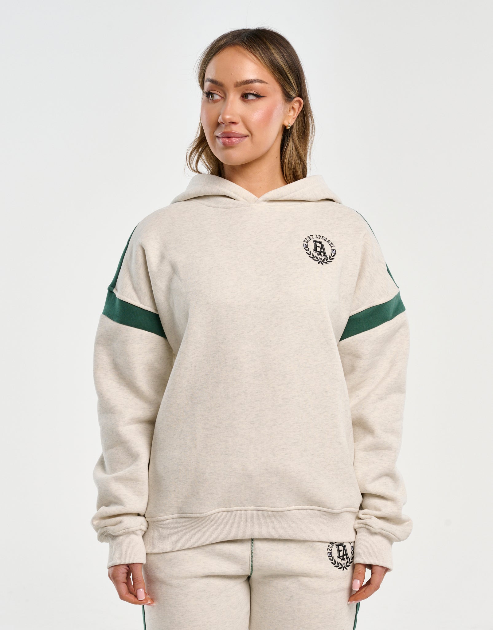 Top Marks Hoodie - Heather Grey (Green)