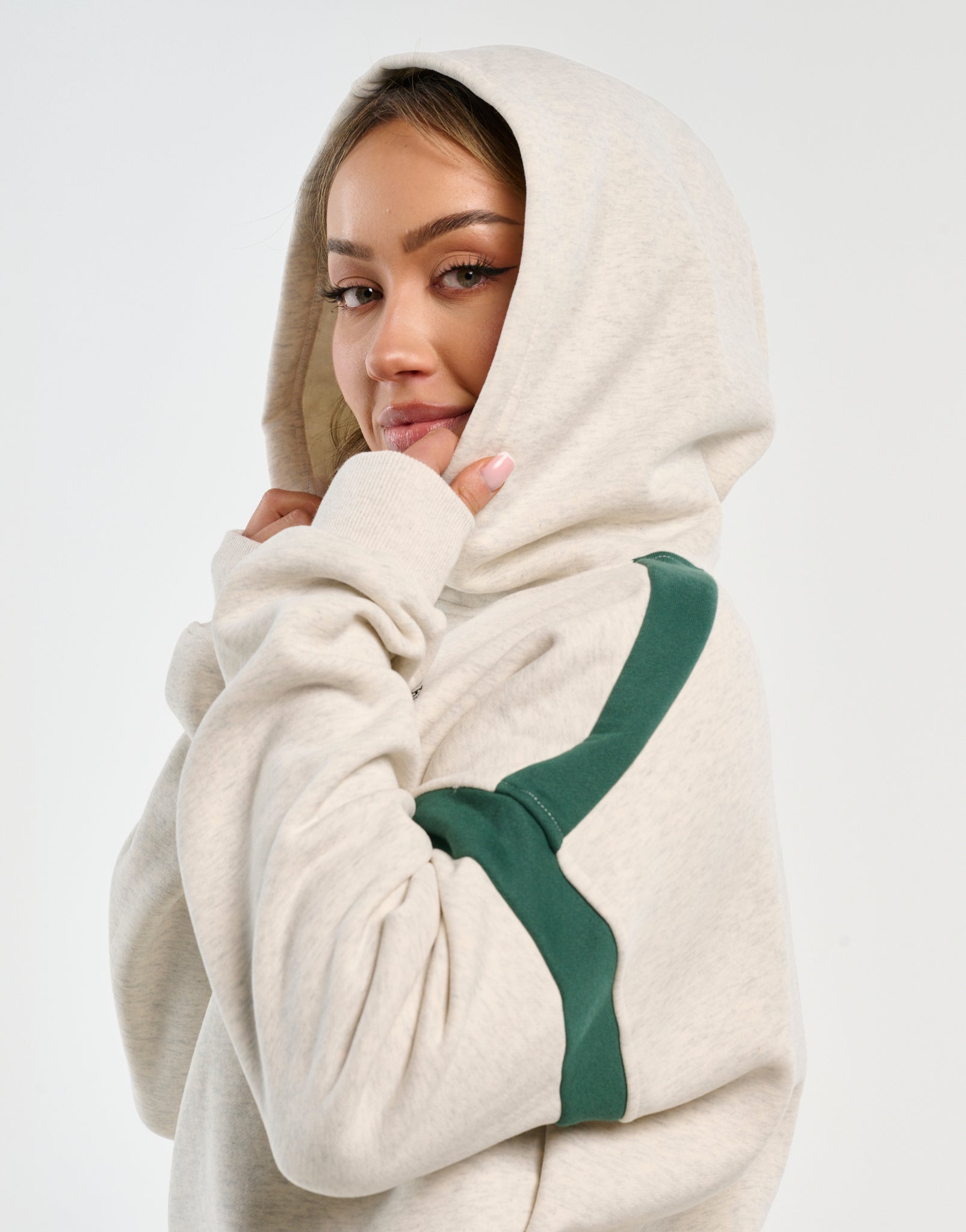 Top Marks Hoodie - Heather Grey (Green)