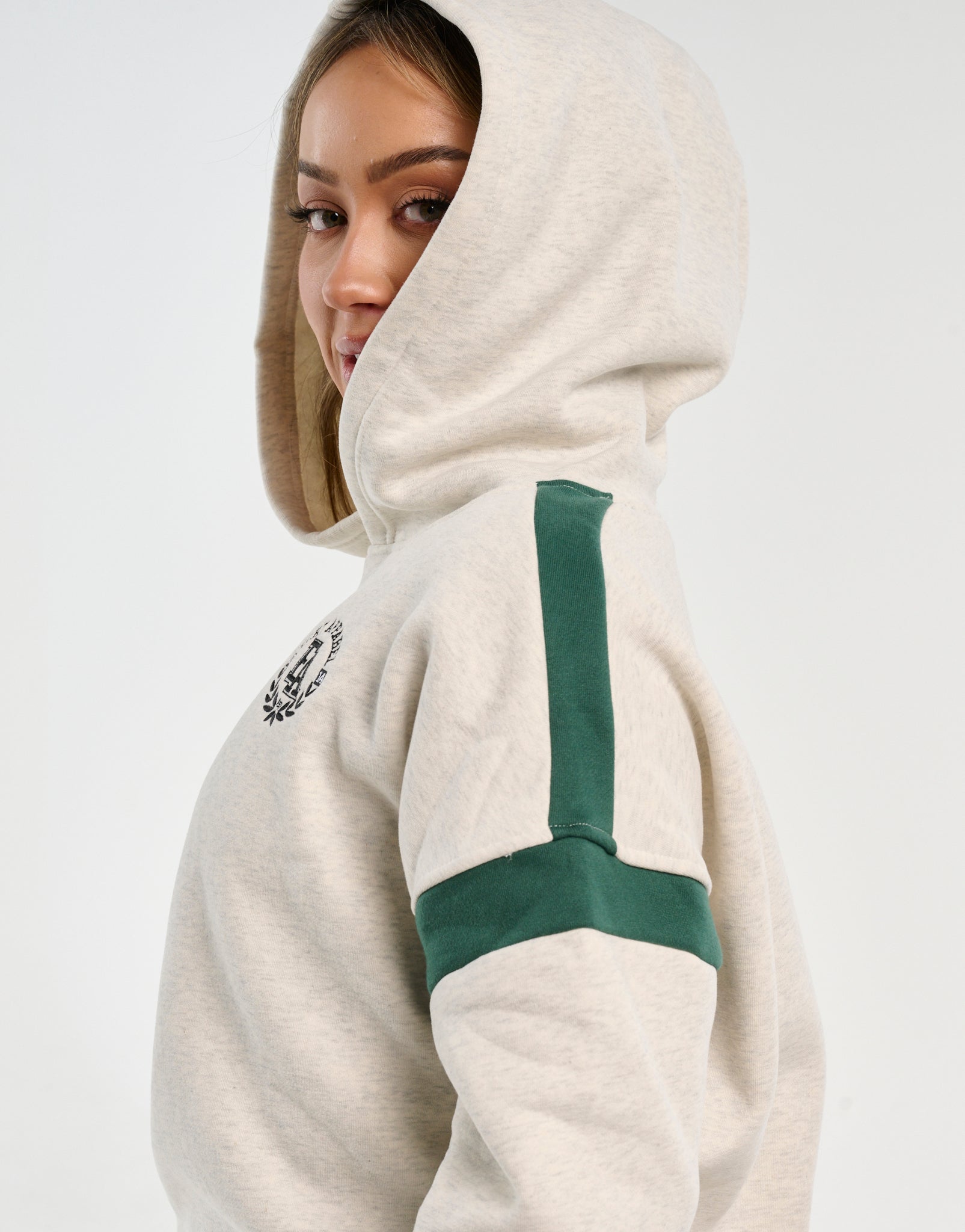 Top Marks Hoodie - Heather Grey (Green)