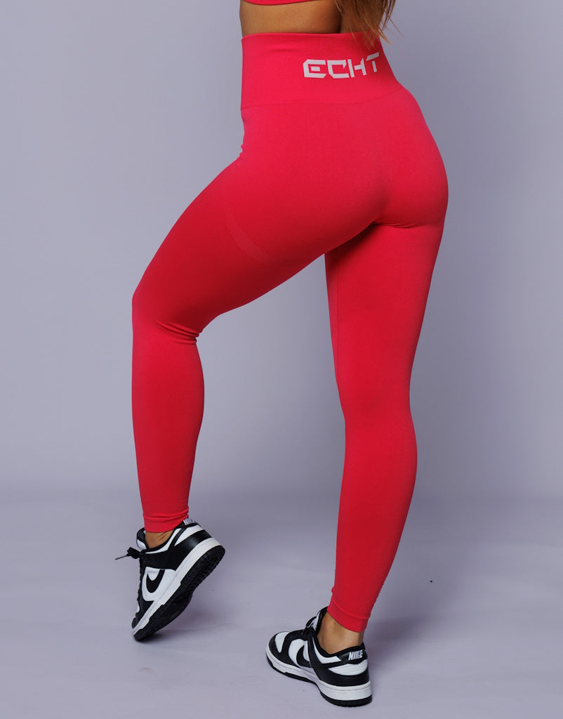 Arise Key Leggings - Magenta Red